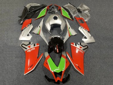 Online Plata Rojo Verde Negro Brillante Carenados Moto Aprilia RS4 50 125 2012-2018