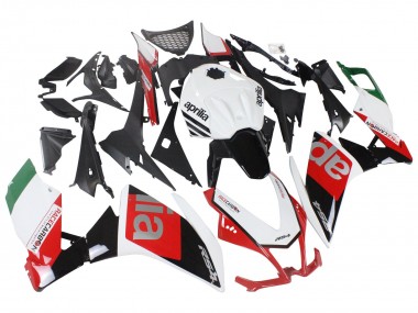 Online Blanco Rojo Verde Negro Brillante Carenado Moto Aprilia RS4 50 125 2012-2018