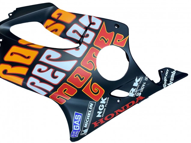 Online Negro Mate Naranja Rossi Carenado Moto Honda CBR600 F4i 2004-2007