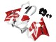 Online Blanco Rojo Carenado Moto Honda CBR600 F4i 2004-2007