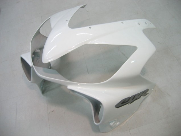 Online Blanco Negro Brillante Carenados Moto Honda CBR600 F4i 2004-2007