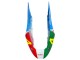 Online Blanco Azul Verde Rojo Carenado Moto Honda CBR600 F4i 2004-2007