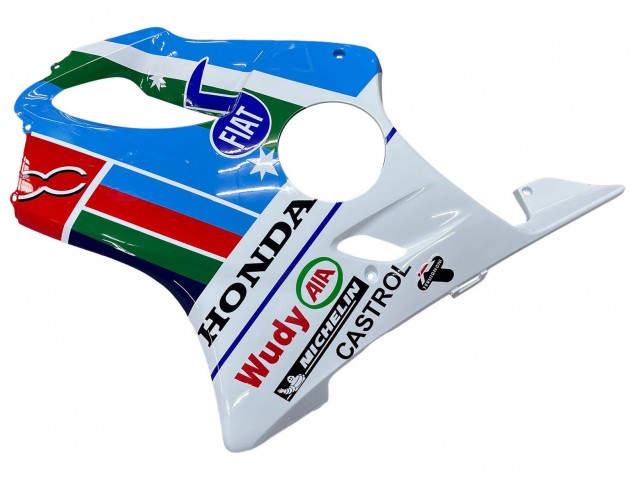 Online Blanco Azul Verde Rojo Carenado Moto Honda CBR600 F4i 2004-2007