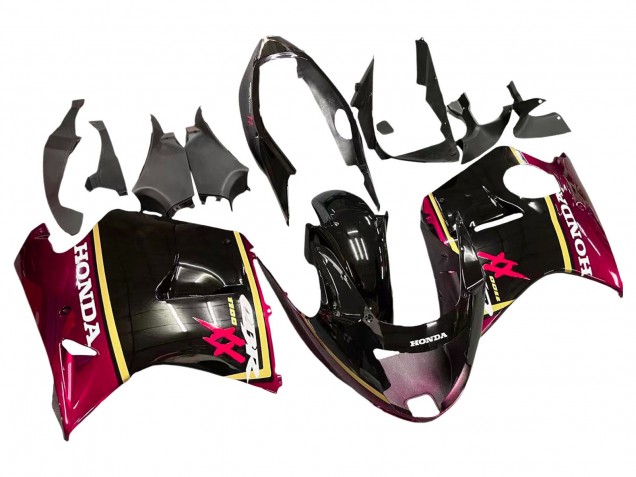 Online Negro Brillante Rojo Amarillo Carenado Moto Honda CBR1100XX Blackbird 1996-2007