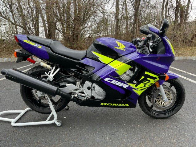 Online Azul Neon Amarillo Carenado Moto Honda CBR600 F3 1995-1996