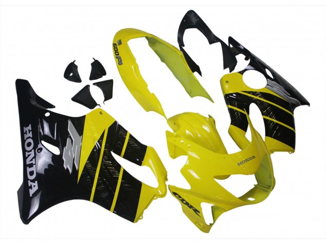 Online Amarillo Negro Brillante Carenado Moto Honda CBR600 F4 1999-2000
