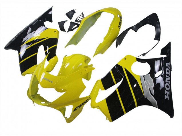 Online Amarillo Negro Brillante Carenado Moto Honda CBR600 F4 1999-2000