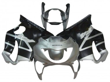 Online Plata Negro Brillante Carenado Moto Honda CBR600 F4 1999-2000