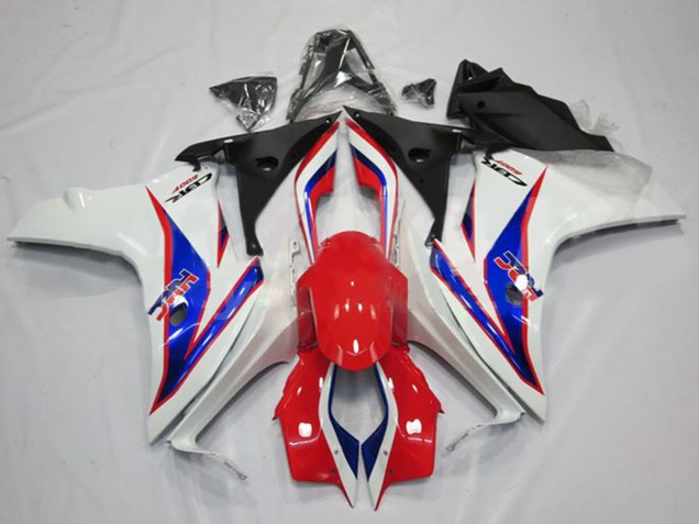 Online Blanco Rojo Azul HRC Carenado Moto Honda CBR600F 2011-2013