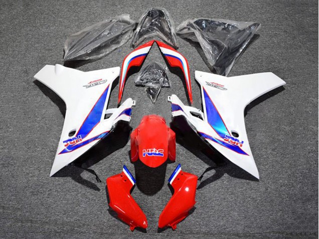 Online Blanco Rojo Azul HRC Carenados Moto Honda CBR600F 2011-2013