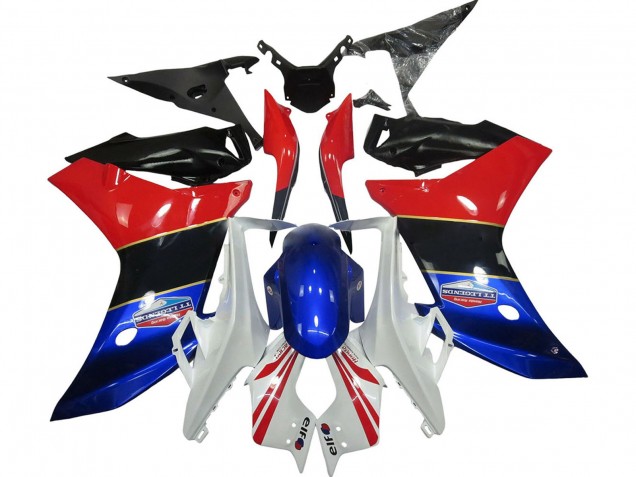 Online Blanco Rojo Azul Negro Brillante Carenado Moto Honda CBR600F 2011-2013