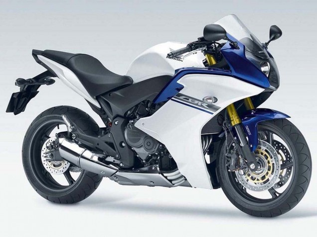 Online Blanco Azul Carenado Moto Honda CBR600F 2011-2013