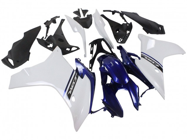Online Blanco Azul Carenado Moto Honda CBR600F 2011-2013
