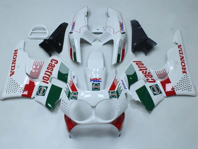 Online Blanco Rojo Verde Castrol HRC Carenado Moto Honda CBR900RR 893 1992-1993
