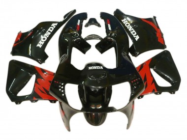 Online Rojo Negro Brillante Carenados Moto Honda CBR900RR 919 1998-1999