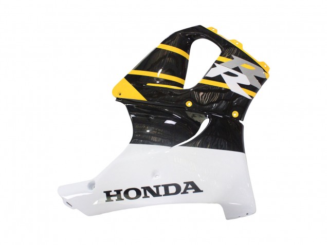 Online Blanco Amarillo Negro Brillante Carenado Moto Honda CBR900RR 919 1998-1999