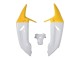 Online Blanco Amarillo Negro Brillante Carenado Moto Honda CBR900RR 919 1998-1999