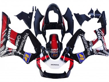 Online Rojo Blanco Negro Brillante PlayStation 2 Carenado Moto Honda CBR900RR 929 2000-2001