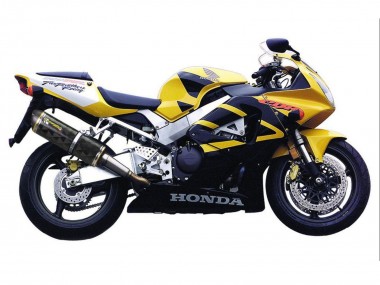 Online Amarillo Azul Oscuro Carenado Moto Honda CBR900RR 929 2000-2001