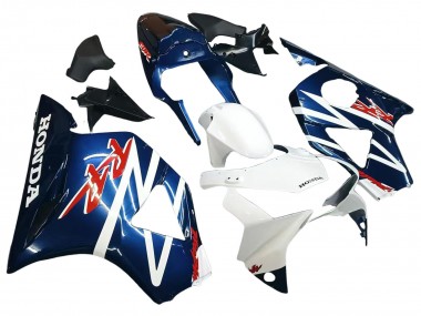 Online Blanco Azul Oscuro Carenado Moto Honda CBR900RR 954 2002-2003