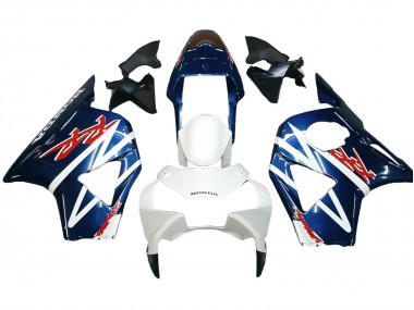 Online Blanco Azul Oscuro Carenado Moto Honda CBR900RR 954 2002-2003