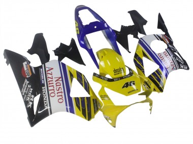 Online Azul Amarillo Negro Brillante Rojo Nastro Azzurro 46 Carenado Moto Honda CBR900RR 954 2002-2003