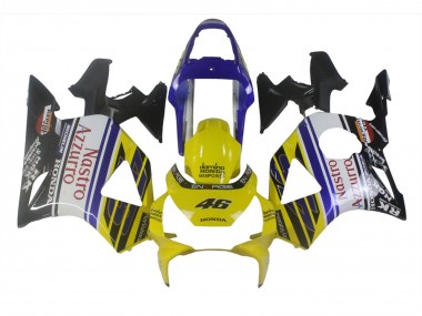 Online Azul Amarillo Negro Brillante Rojo Nastro Azzurro 46 Carenado Moto Honda CBR900RR 954 2002-2003