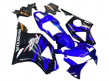 Online Azul Negro Brillante Kits Carenados Moto Honda CBR900RR 954 2002-2003