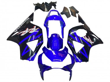 Online Azul Negro Brillante Kits Carenados Moto Honda CBR900RR 954 2002-2003