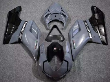 Online Gris Negro Brillante Corse Carenado Moto Ducati 848 2007-2014