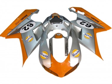 Online Plata Naranja Gulf 62 Carenado Moto Ducati 848/1098/1198 2007-2014