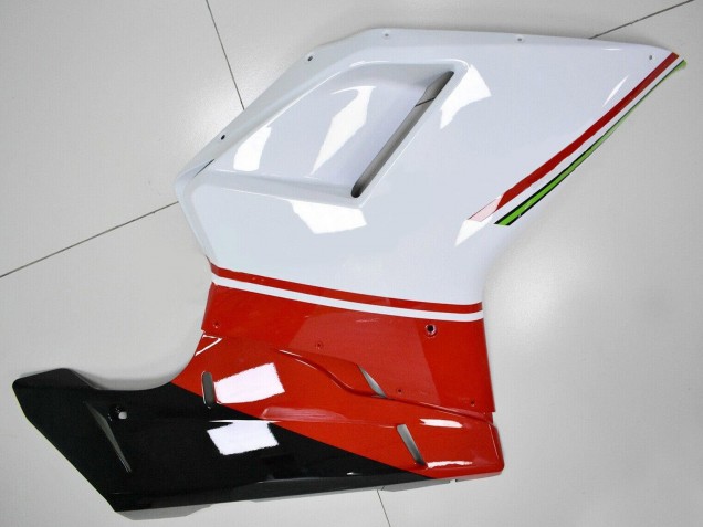 Online Blanco Rojo Verde Negro Brillante Carenado Moto Ducati 848/1098/1198 2007-2014