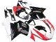 Online Blanco Rojo Negro Brillante Carenado Moto Ducati 848/1098/1198 2007-2014