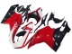 Online Blanco Rojo Negro Brillante Carenado Moto Ducati 1098 2007-2014