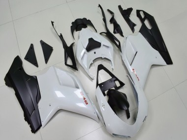 Online Blanco Negro Mate Carenado Moto Ducati 848 2007-2014