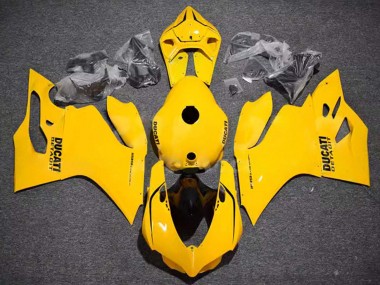 Online Amarillo Brillante Carenado Moto Ducati Panigale 899/1199 2011-2014