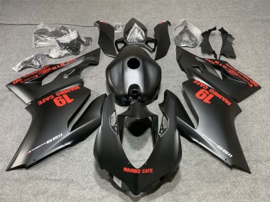 Online Negro Mate Rojo Calcomanías Mambo Cafe 19 Carenado Moto Ducati 1199 2011-2014