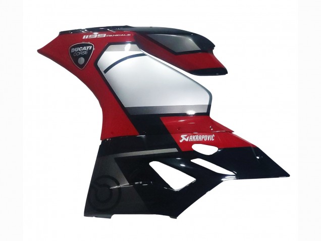 Online Rojo Plata Negro Carenado Moto Ducati 1199 2011-2014