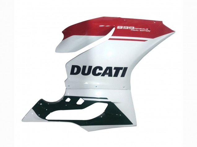 Online Blanco Rojo Negro Brillante Carenado Moto Ducati Panigale 899 2011-2014