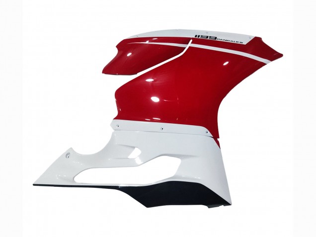 Online Blanco Rojo Negro Brillante Carenado Moto Ducati 1199 2011-2014