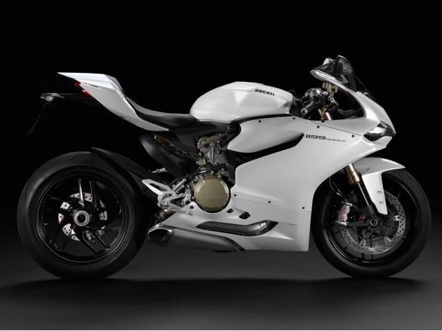 Online Blanco Carenado Moto Ducati 1199 2011-2014