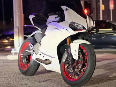 Online Blanco Púrpura Carenado Moto Ducati 959/1299 2015-2020