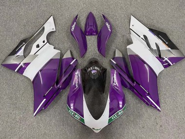 Online Púrpura Blanco Negro Brillante Flex-Box Carenado Moto Ducati 959/1299 2015-2020