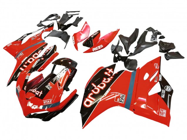 Online Rojo Negro Brillante Fiamm Carenado Moto Ducati 959/1299 2015-2020