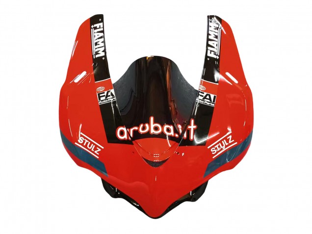 Online Rojo Negro Brillante Fiamm Carenado Moto Ducati 959/1299 2015-2020