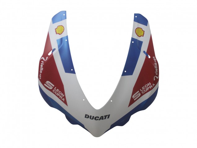 Online Blanco Rojo Azul Negro Mate Unibat Flex-Box Carenado Moto Ducati 1299 2015-2020