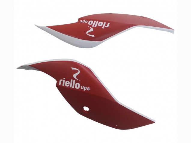 Online Blanco Rojo Azul Negro Mate Unibat Flex-Box Carenado Moto Ducati 1299 2015-2020