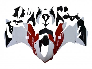 Online Blanco Rojo Negro Brillante Kits Carenado Moto Ducati 959 2015-2020