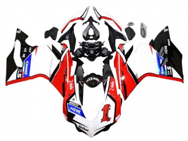 Online Blanco Rojo Negro Brillante Unibat Flex-Box Carenado Moto Ducati 959/1299 2015-2020