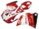 Online Blanco Rojo Oro Negro Brillante Corse Performance Carenado Moto Ducati 996 1993-2005